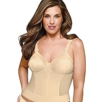 Exquisite Form 5107532 Fully Slimming Wireless Back & Posture Support Longline Bra with Back Closure