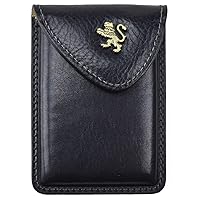 Pratesi Leather, Leather Wallet for Man Cardholder B061 in cow leather - Cardholder B061 Black