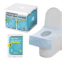 TRIPTIPS Toilet Seat Covers Disposable Travel Pack 60 count｜Faster use-Sticker free｜Waterproof｜XL Disposable Toilet Seat Cover for Adults and Kids, Individually for Public Restroom/Airplane/Outdoors
