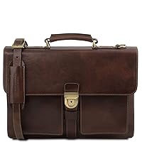 Tuscany Leather Assisi Leather briefcase 3 compartments