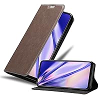 Book Case Compatible with Samsung Galaxy A13 5G in Coffee Brown - with Magnetic Closure, Stand Function and Card Slot - Wallet Etui Cover Pouch PU Leather Flip
