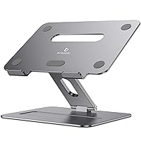Adjustable MacBook Stand for Desk, Ergonomic Aluminum Laptop Riser with Heat-Vent, Compatible for 10-17