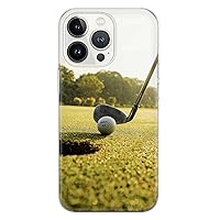 laumele Golf Phone Case Compatible with iPhone 13 Pro Max Clear Flexible Silicone Golfers Shockproof Cover