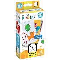 My First Riddles Educational Board Book with 38 Fun Guessing Games, Ring-Bound Travel-Friendly Format, Content Designed for Toddlers Ages 18 Months and up