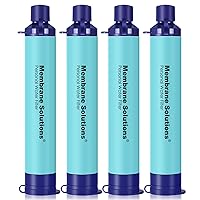 Membrane Solutions Straw Water Filter, Survival Filtration Portable Gear, Emergency Preparedness, Supply for Drinking Hiking Camping Travel Hunting Fishing Team Family Outing