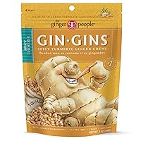 GIN GINS Spicy Apple Ginger Chews by The Ginger People – Anti-Nausea and Digestion Aid, Individually Wrapped Healthy Candy – Spicy Apple Flavor, 3 Oz Bag (Pack of 1)