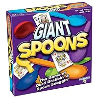 Giant Spoons - The Classic Game With Giant Spoons Included! - For Ages 7+ - 3-6 Players