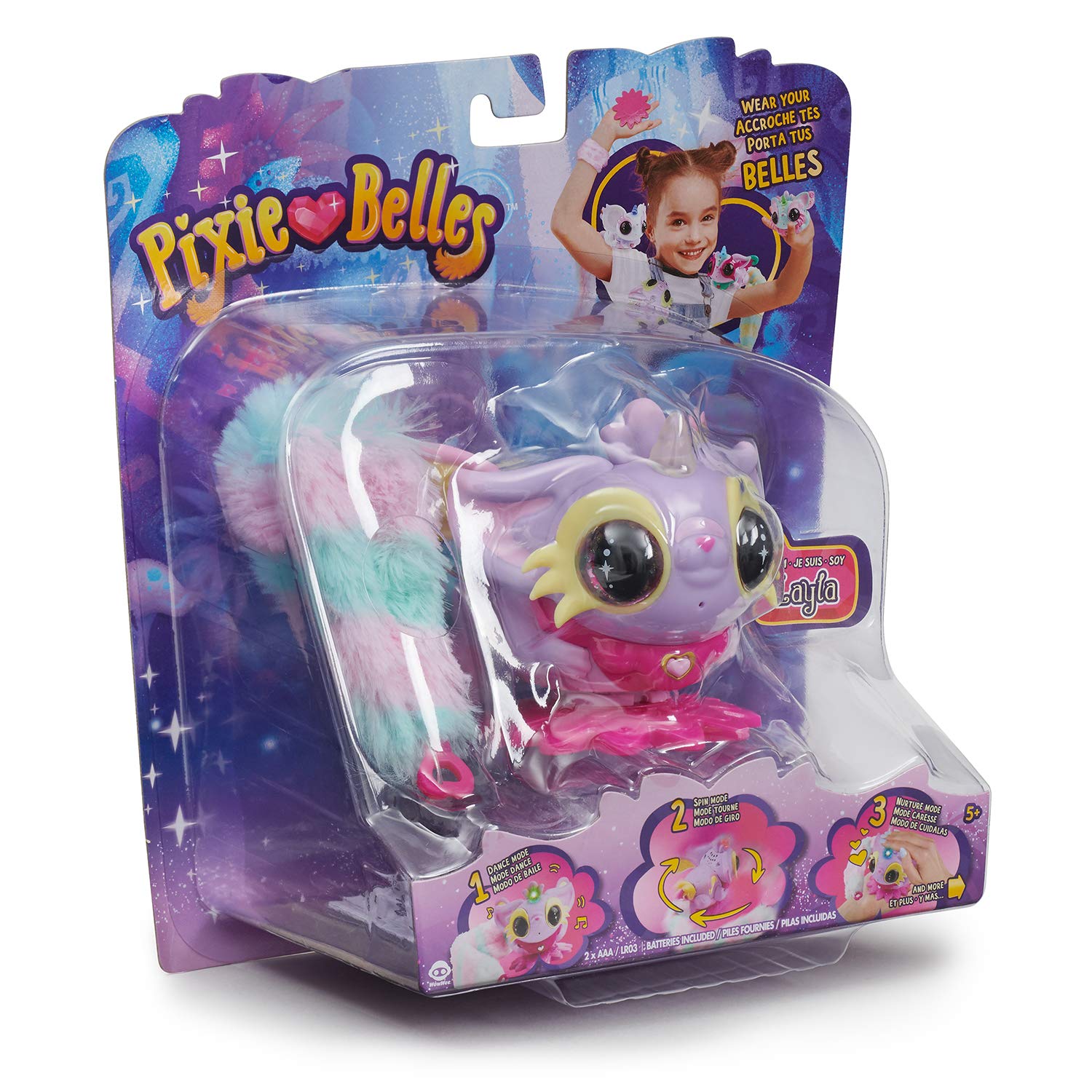 Pixie Belles - Interactive Enchanted Animal Toy, Layla (Purple)