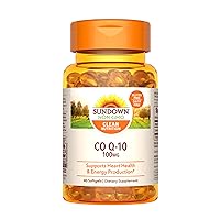 CoQ10 100mg Softgels, Supports Heart Health and Cellular Energy Production, 40 Count