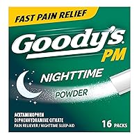 BC MAX Strength Fast Pain Relief Powder with Acetaminophen 500mg and Aspirin 500mg, 16 Count & Goody's PM Nighttime Powder with Acetaminophen 500mg, 16 Count