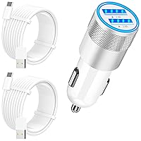 [Apple MFi Certified] iPhone 15 Car Charger Fast Charging, SDNCIE 4.8A Dual USB Power Cigarette Lighter Charger+2Pack USB to USB-C Type-C Cord for iPhone 15/15 Plus/15 Pro/15 Pro Max/iPad/Pro/Air/Mini
