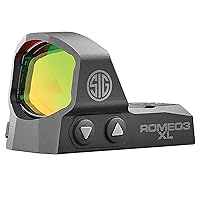 SIG SAUER ROMEO3XL 1X35mm Tactical Hunting Shooting Durable Waterproof Fogproof Illuminated Red Dot Reticle Open Reflex Gun Sight | Picatinny Mount Included