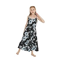 Girl Hawaiian Maxi Tiered Dress in Day Dream Bloom