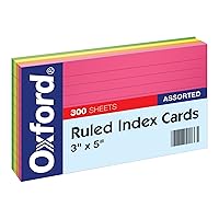 Neon Index Cards, 3