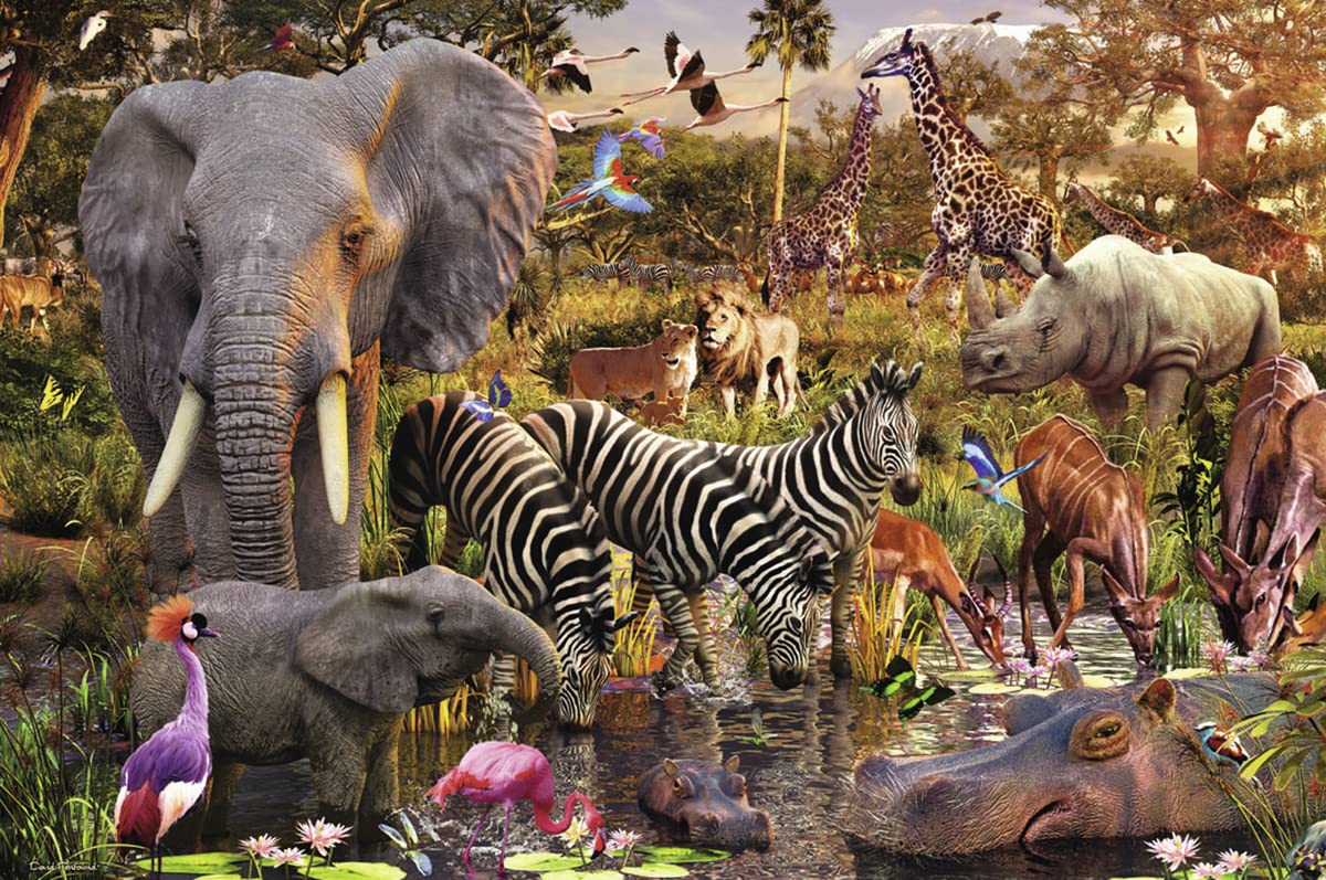 Mua Ravensburger African Animals 3000 Piece Jigsaw Puzzle for Adults –  Softclick Technology Means Pieces Fit Together Perfectly trên Amazon Mỹ  chính hãng 2023 | Fado