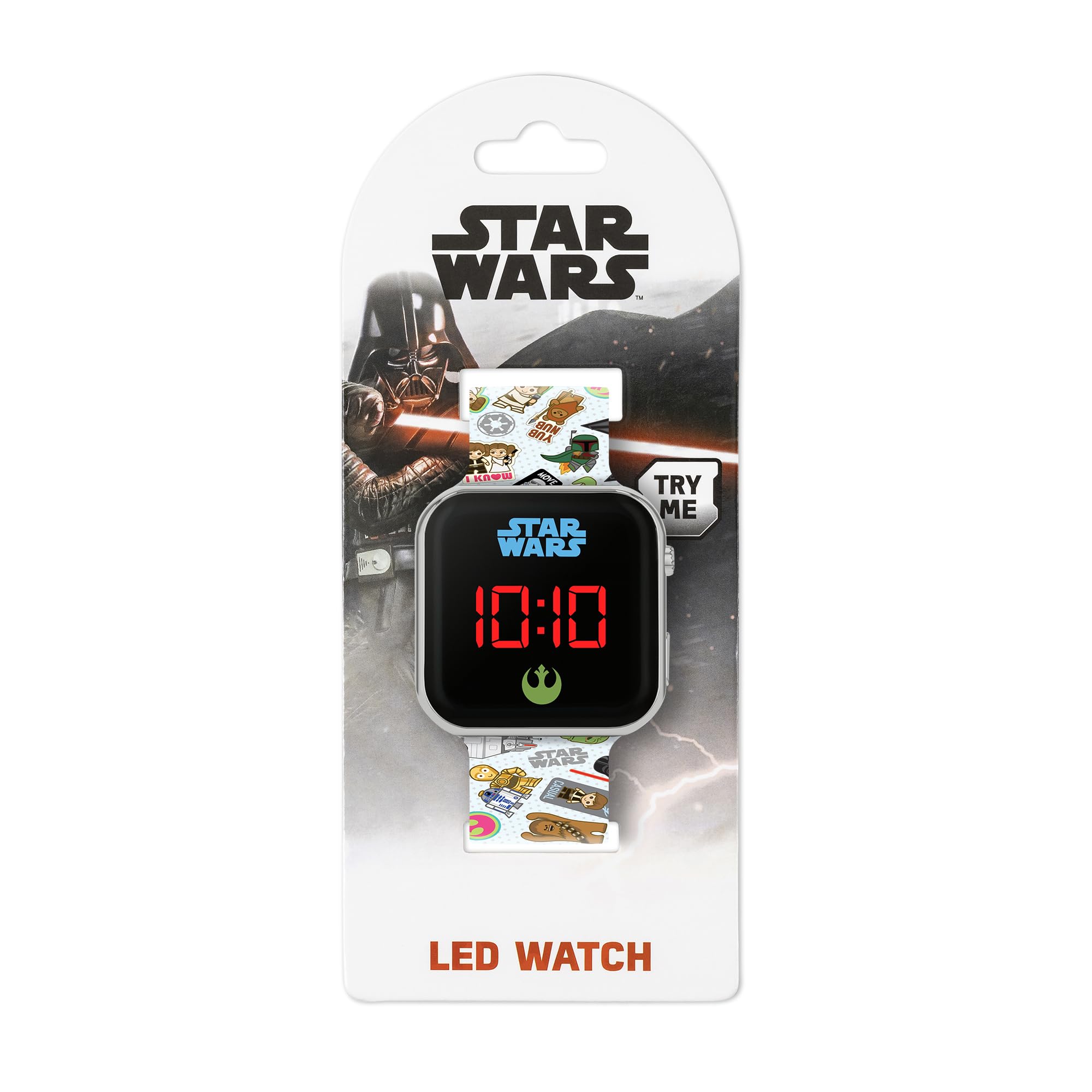 Star Wars LED Strap Watch STW4074, Multicolour, One Size
