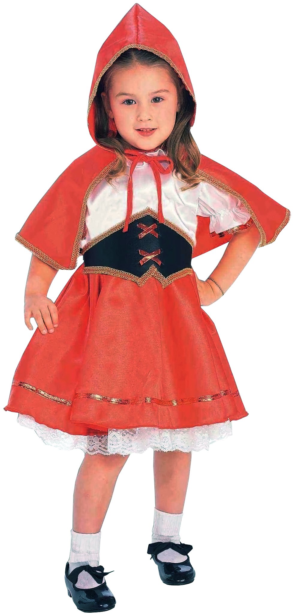 Forum Novelties Kids Deluxe Lil' Red Riding Hood Costume, Toddler, One Color , 41 Inch (Pack of 1)