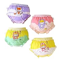 iiniim Baby Infant Toddler Cotton Bloomers Diaper Covers Briefs Underwear Set with Cotton Bow Ruffle