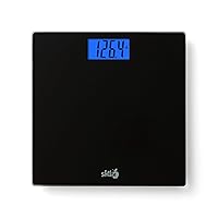 Eat Smart Precision Digital Bathroom Scale, 400 Pound Capacity, Black