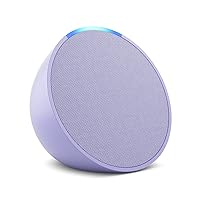 Echo Pop | Compact smart speaker with Alexa | premium Alexa features available for purchase | Lavender Bloom