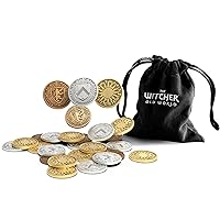 The Witcher Board Game Metal Coins Component Upgrade | Fantasy Game | Adventure Game | Strategy Game for Adults | Ages 14+ | 1-5 Players | Avg. Playtime 90-150 Minutes | Made by Go On Board