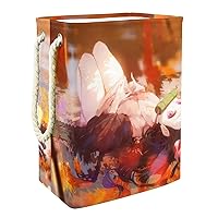 Laundry Hamper Anime Girl (169) Storage Box Self-Standing Waterproof & Collapsible Laundry Bags Tall with Extended Handle 19.3x11.8x15.9 in