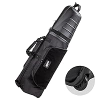 Golf Travel Bags for Airlines with Reinforced Wheels and Hard Case Top, Excellent Zipper Protect Your Clubs, Lightweight and Easy to Maneuver…