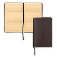 Samsill Vintage Hardcover Notebook, 200 Lined Notebook Pages, Brown, 5.25 x 8.25 Inch