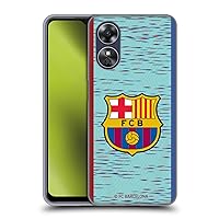 Head Case Designs Officially Licensed FC Barcelona Third 2023/24 Crest Kit Soft Gel Case Compatible with Oppo A17