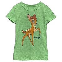 Disney Little Big Bambi Girls Short Sleeve Tee Shirt