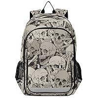 ALAZA Human Skulls and Bones Backpack Daypack Bookbag