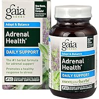 Gaia Herbs Adrenal Health Stress Support, 60 CT