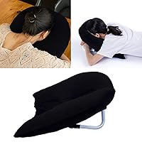 Face Down Pillow After Eye Surgery,Prone Pillow with Arm Hole for Face Down Sleeping,Retina Lying Pillow,Vitrectomy Macular Hole Retinal Detachment Recovery for Post Eye Surgery Recovery (Black)