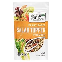naturSource Crunch Plant Based Salad Topper Vegan Friendly 16 oz Re-Sealable Pack
