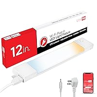 UltraPro 12 inch Plug-in Wi-Fi Under Cabinet Lights, Many White Settings from 2000K-6000K, Full Range Dimmable, Easy to Use Wi-Fi App, Programmable Schedule Under Cabinet Lighting, 65269