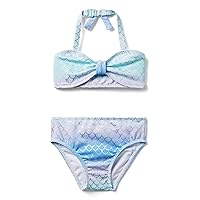 Janie and Jack Girl's Little Mermaid Scaled Two-Piece Swim (Toddler/Little Kids/Big Kids)