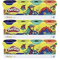Play-Doh Bulk Wild Colors 12-Pack of Non-Toxic Modeling Compound, (4oz) Cans (12-Cans, 48oz)