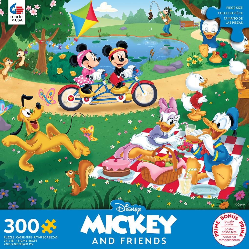 Ceaco - Disney - Mickey & Minnie in The Park - 300 Piece Jigsaw Puzzle
