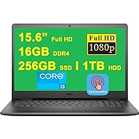 Dell Inspiron 15 3000 3501 Business Laptop Computer I 15.6” Full HD Touchscreen I 11th Gen Intel Core i3-1115G4 Processor I 16GB DDR4 256GB SSD + 1TB HDD I Intel UHD Graphics HDMI Win10 (Renewed)