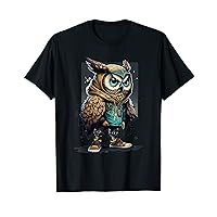 Cool Owl Graffiti Manga Anime Character T-Shirt