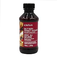 Lorann Oils Buttery Sweet Dough Bakery Emulsion: Authentic Sweet Dough Taste, Ideal for Amplifying Sweet Bready Notes in Baked Goods, Gluten-Free, Keto-Friendly, Sweet Dough Flavoring Essential