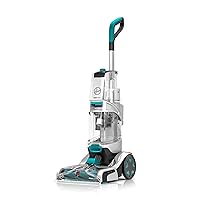 Hoover SmartWash+ Automatic Carpet Cleaner Machine, for Carpet and Upholstery, Deep Cleaning Carpet Shampooer, Carpet Deodorizer and Pet Stain Remover FH52000, Turquoise