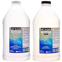 Art ‘N Glow Epoxy Resin for Clear Casting and Coating - 1 Gallon Kit - Perfect for Molds, Crafts, Tumblers, Jewelry, Wood - Food Safe, Bubble Free, and Made in The USA