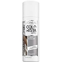 Colorista 1-Day Washable Temporary Hair Color Spray, Silver, 2 Ounce