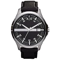 Armani Exchange Men's Three-Hand Date Display Stainless Steel Watch Case Size 46mm