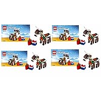 LEGO Creator 30474 Reindeer 77 Piece Polybag Set of (4)