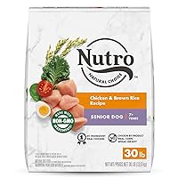 NATURAL CHOICE Senior Dry Dog Food, Chicken & Brown Rice Recipe Dog Kibble, 30 lb. Bag