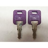 Ilco 2 Global Link OEM Purple Head Camper Keys Cut to Your G Series Code G301-391