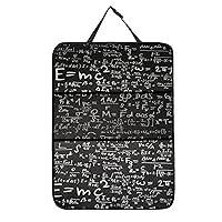 Math's Chemistry Physics Equations and Formulas Back Seat Protector Waterproof Car Seat Cover Kick Mats with Storage Pocket 1PC