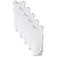 Carter's Unisex-Baby 5-Pack Wiggle In Sleeveless Bodysuits